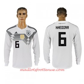 Maillot/Tenue Allemagne Khedira 6 Domicile Coupe du monde 2018 Manche Longue